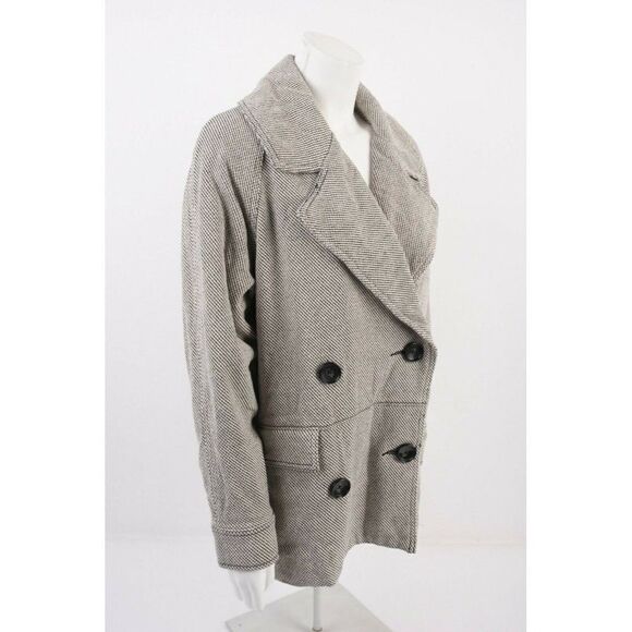 Free People Womens Oversized Car Coat Peacoat XS - Picture 6 of 7
